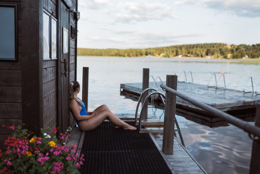 Kouvola_Tykkimäen saunalautta_Käyrälampi
