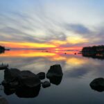 A view from the cottage to the sea