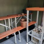 Sauna for 6-8 persons inside