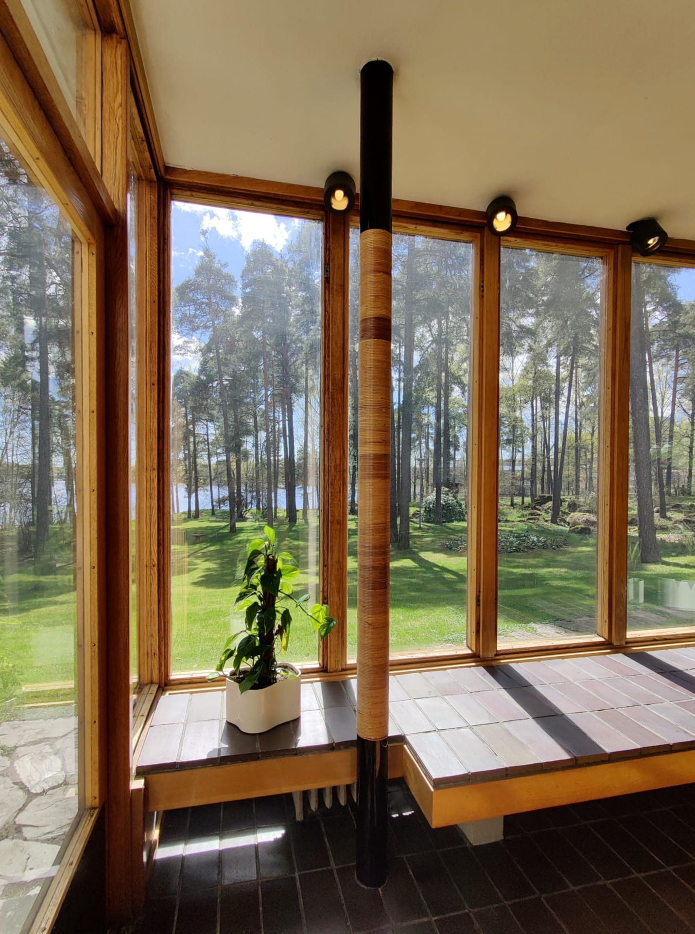 View from hall to the park-yard