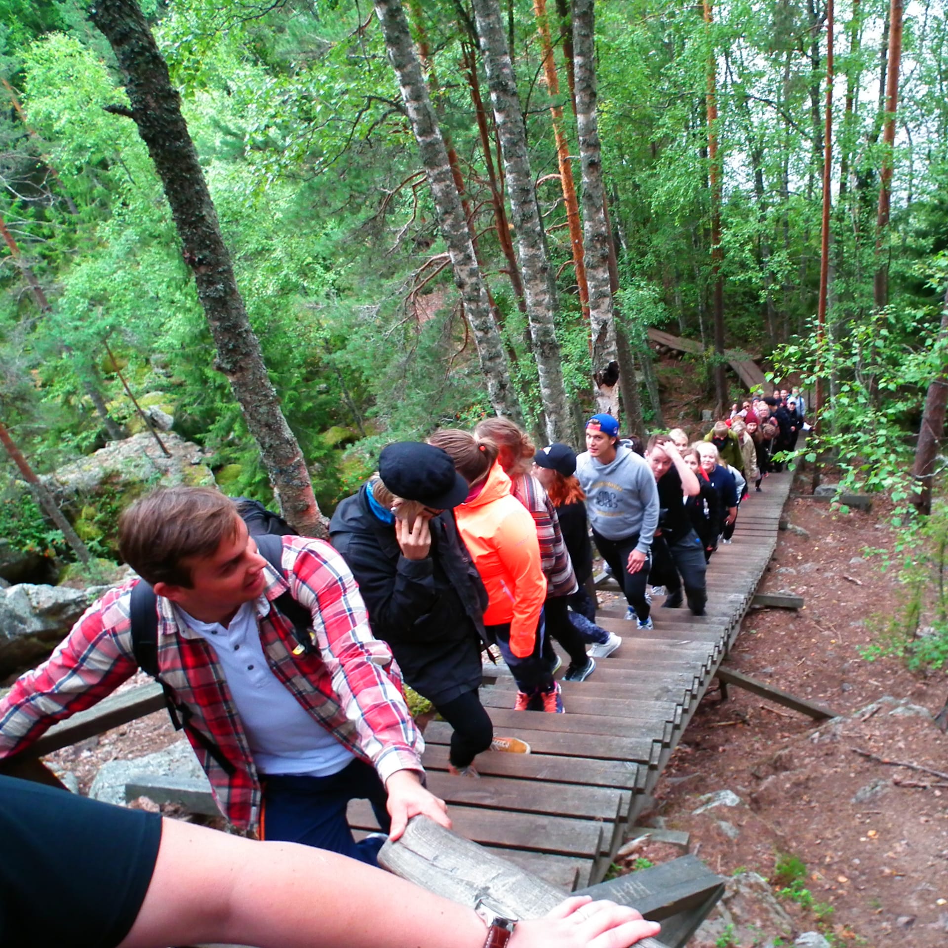 Steps to the viewpoint