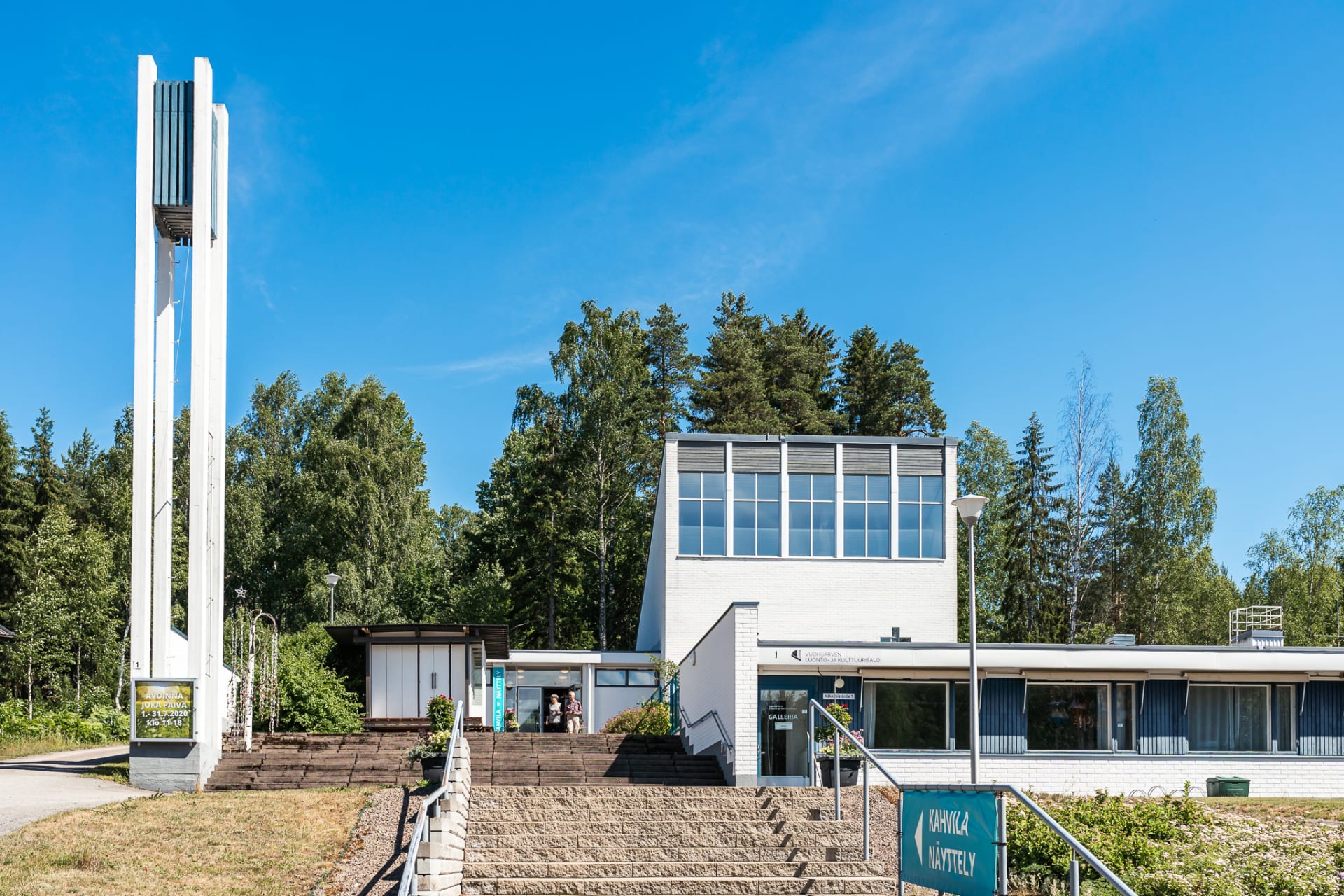 Vuohijärven luonto- ja kulttuuritalo toimii entisessä Vuohijärven kirkossa