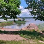 Beach and swimming pier