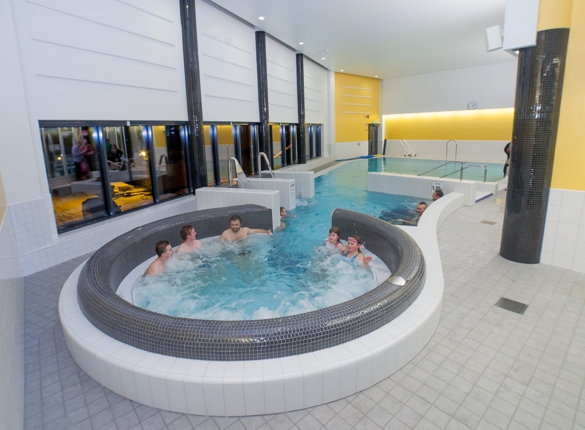 Indoor jacuzzi at Hamina Spa