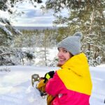 Lumikenkäilyä Kotkan äijänvuorella