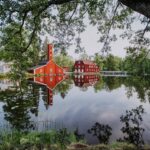 Founded in 1695, the iron mill village has retained its unique atmosphere throughout the years.