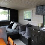 Sauna caravan inside