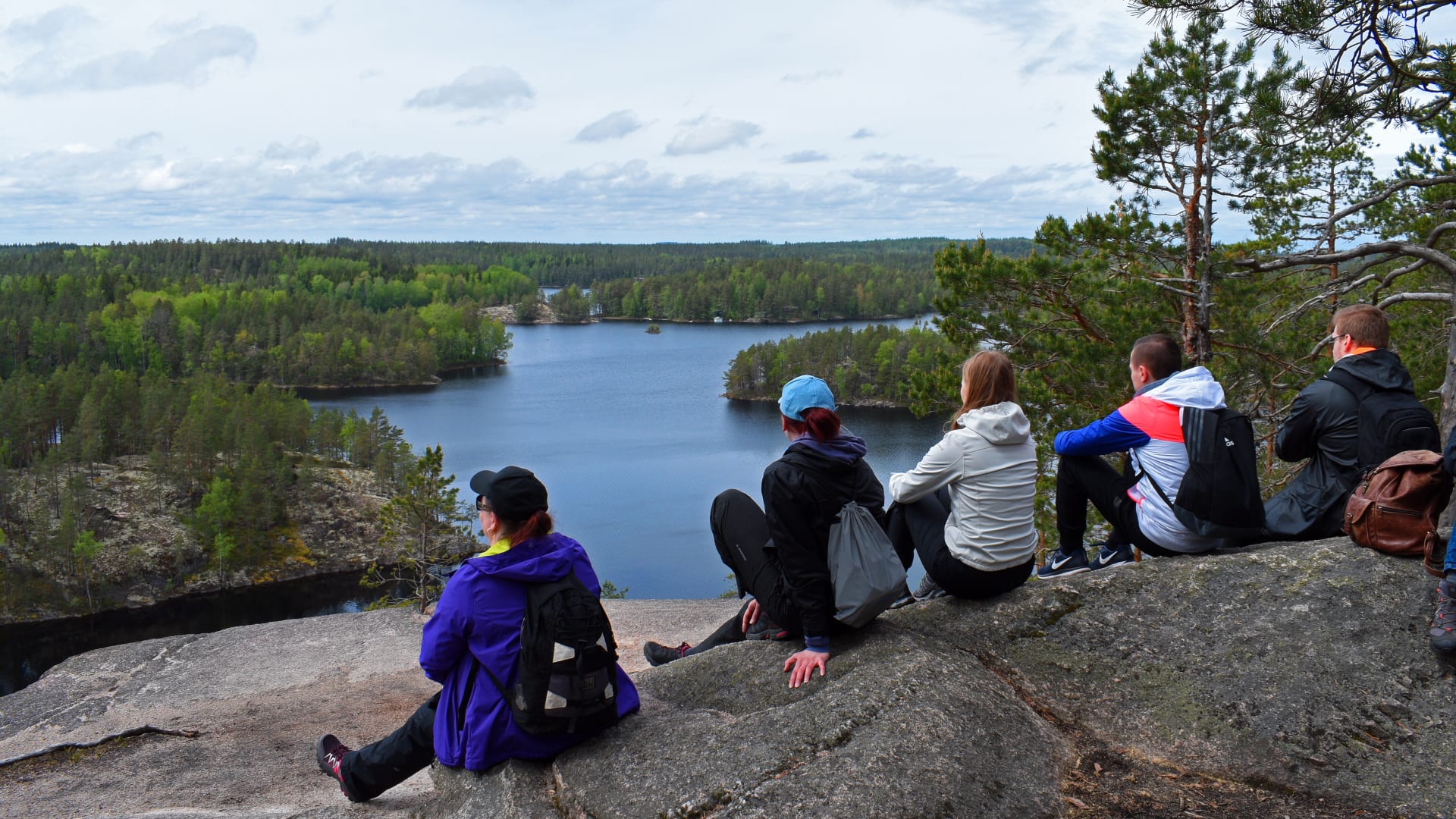 On the high rock, there are great views.