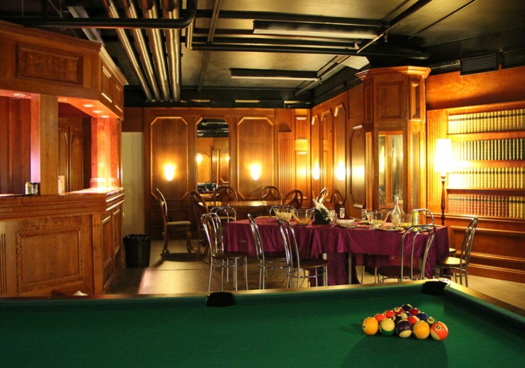 Private billiards club.