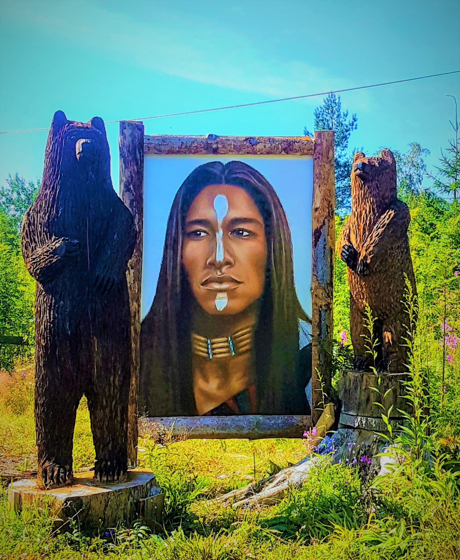 Intiaanialue lasten ja aikuisten iloksi.