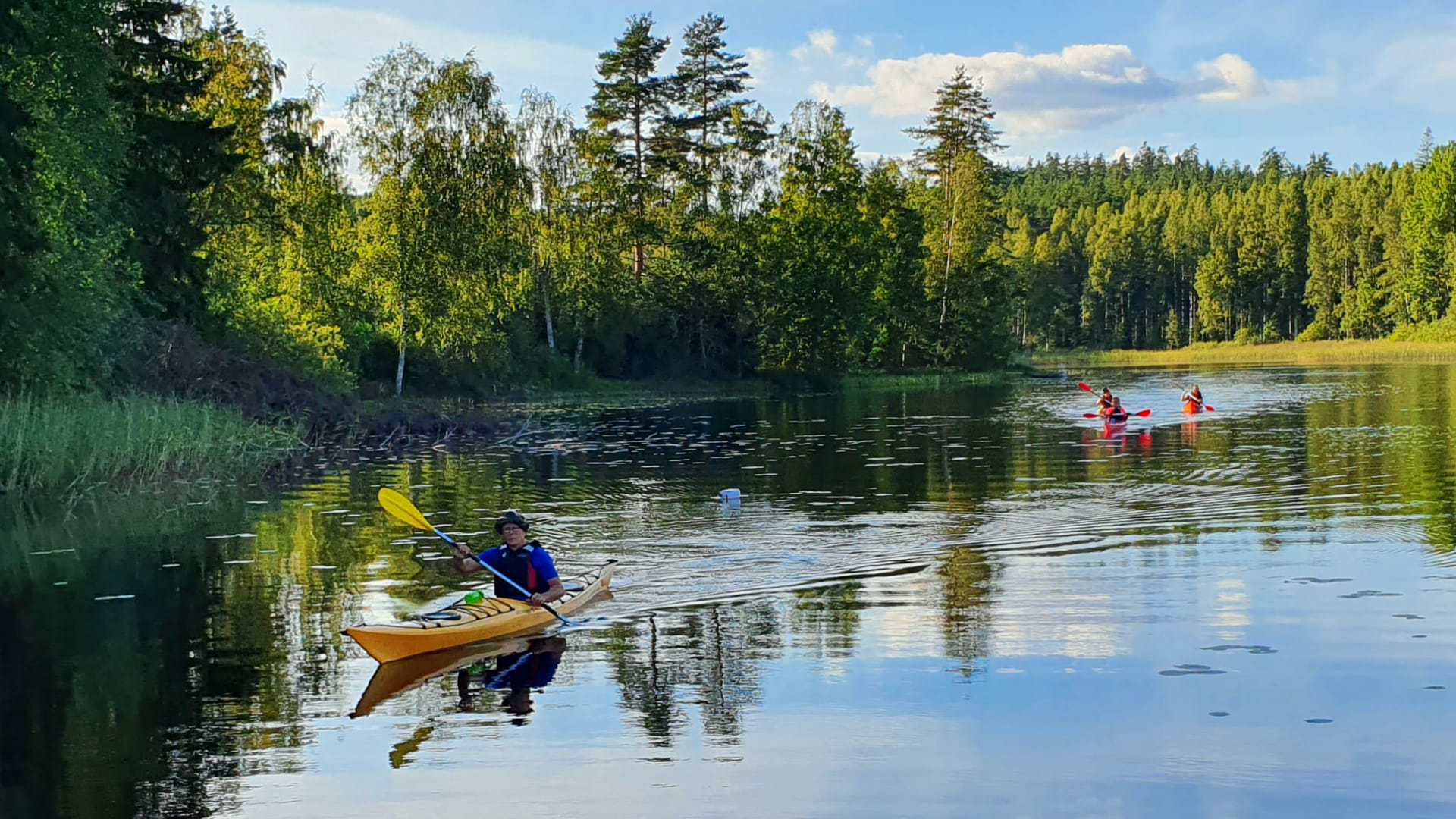 A nice route along narrow rivers and lakes
