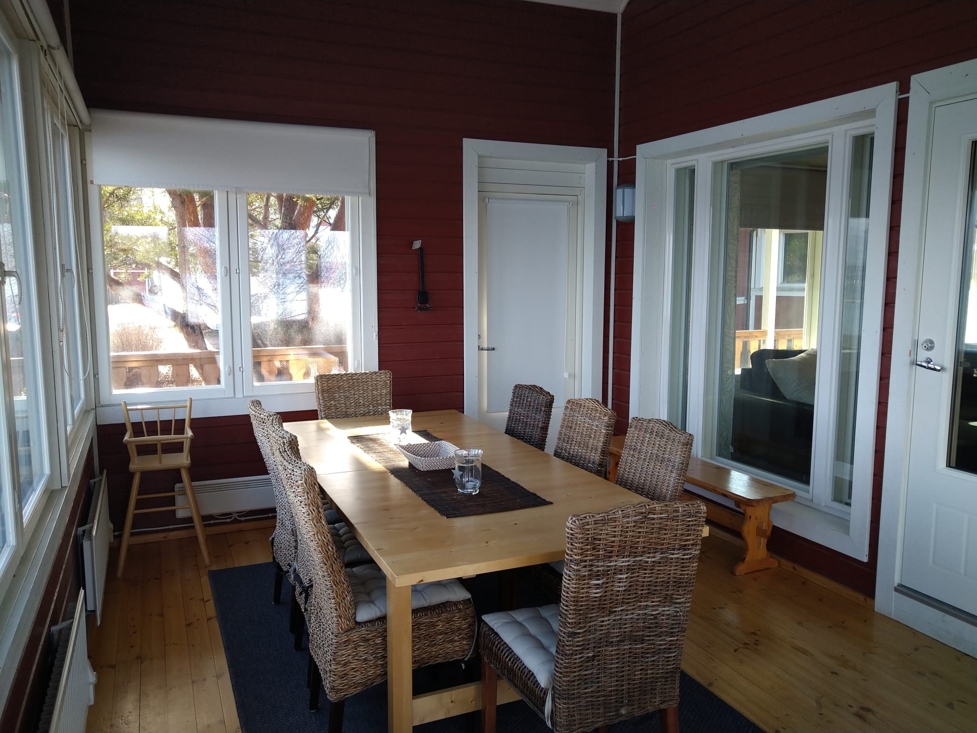 A dining area for 8 people