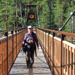 A Certied Guide on the suspension bridge of Repovesi National Park