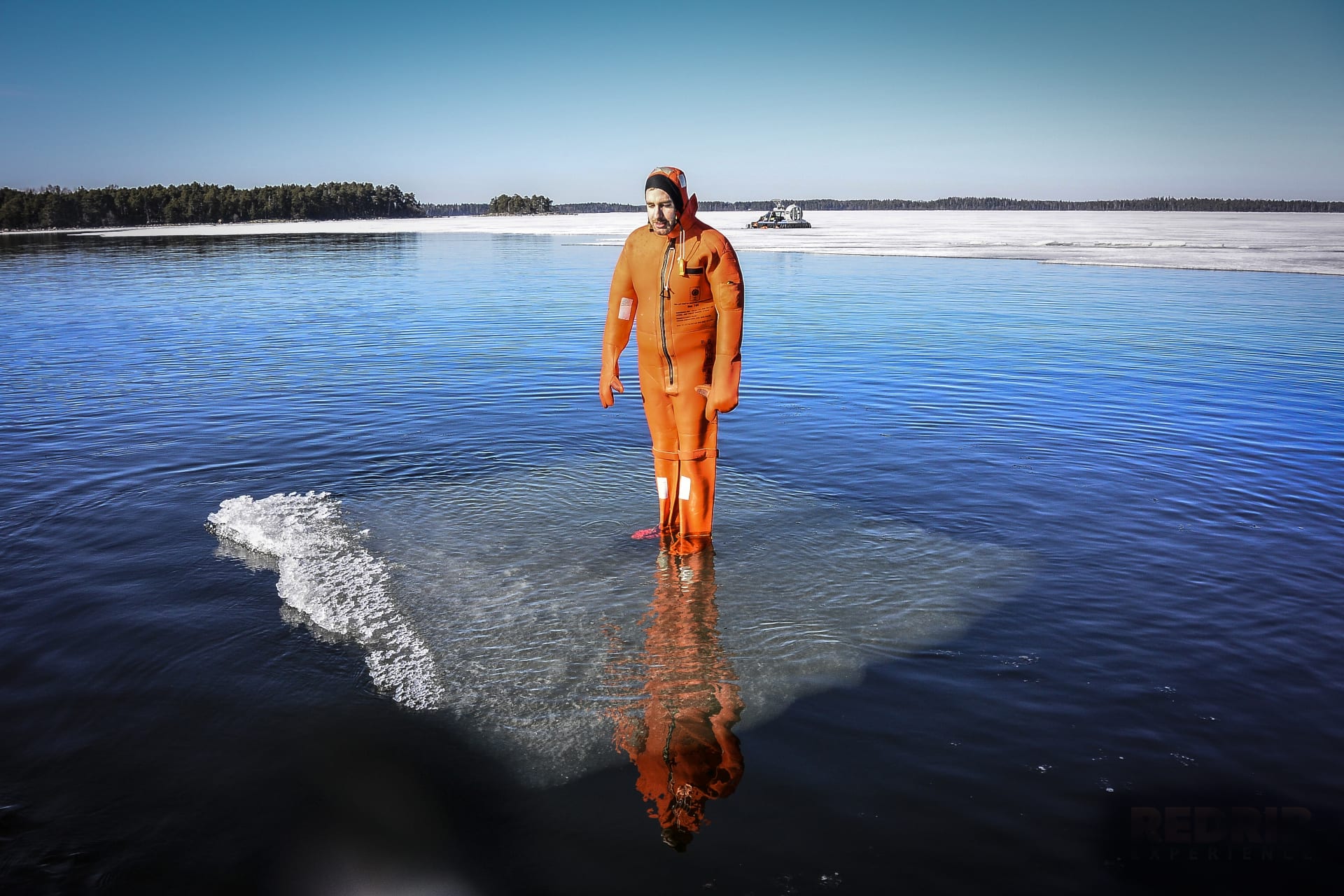 Try ice raft surfing