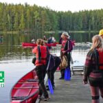 Starting the paddling trip