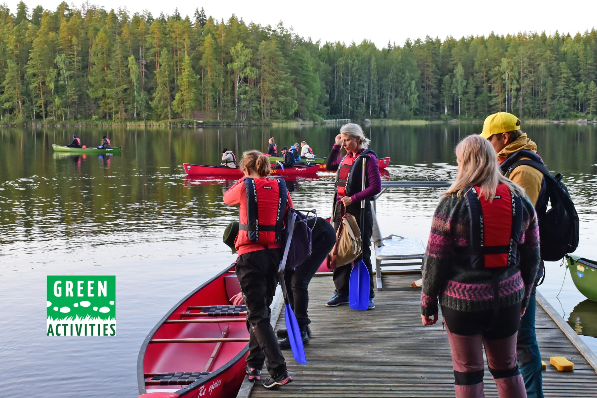 Starting the paddling trip