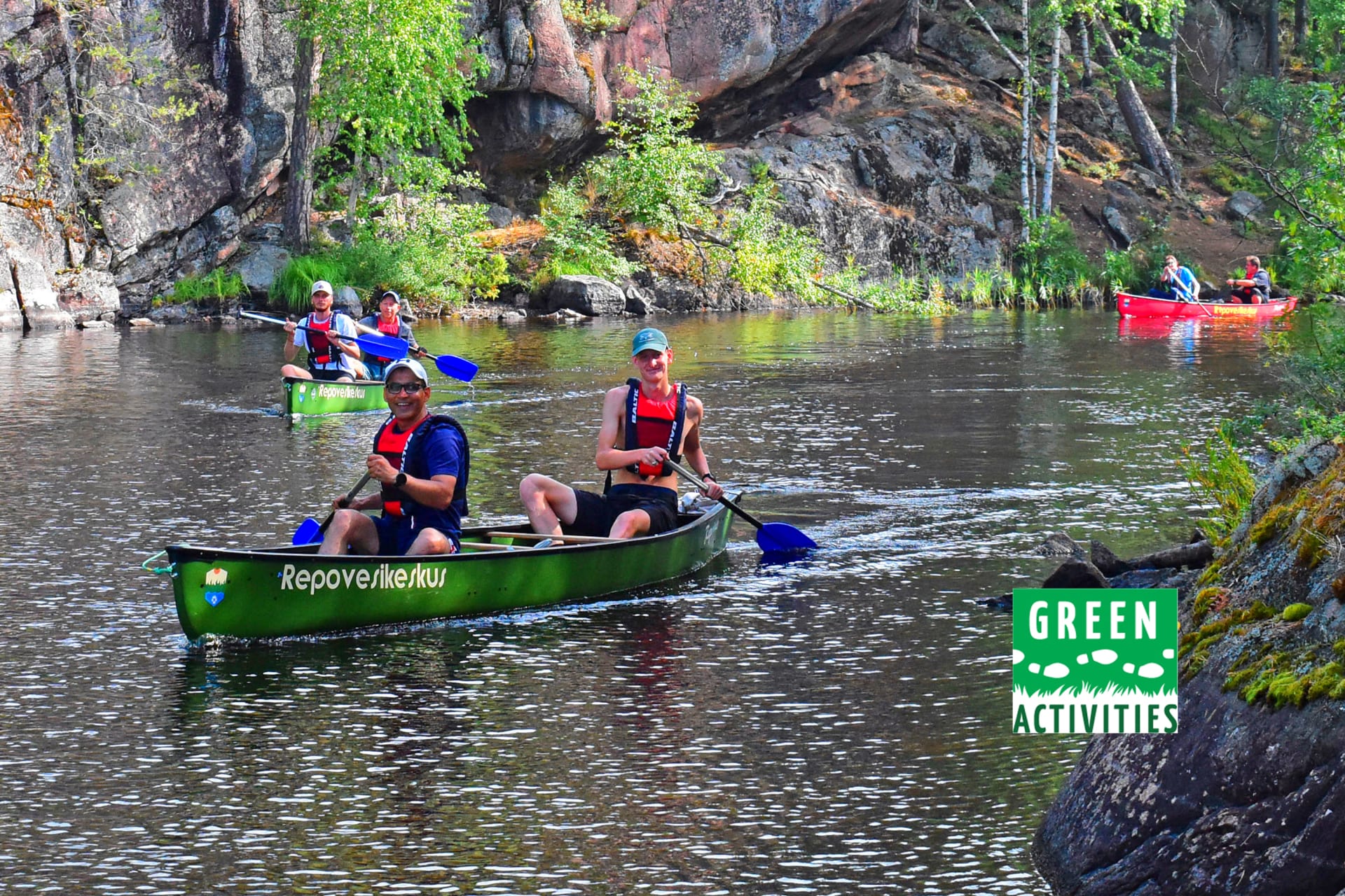 Paddling at Lapinsalmi in Repovesi National Park