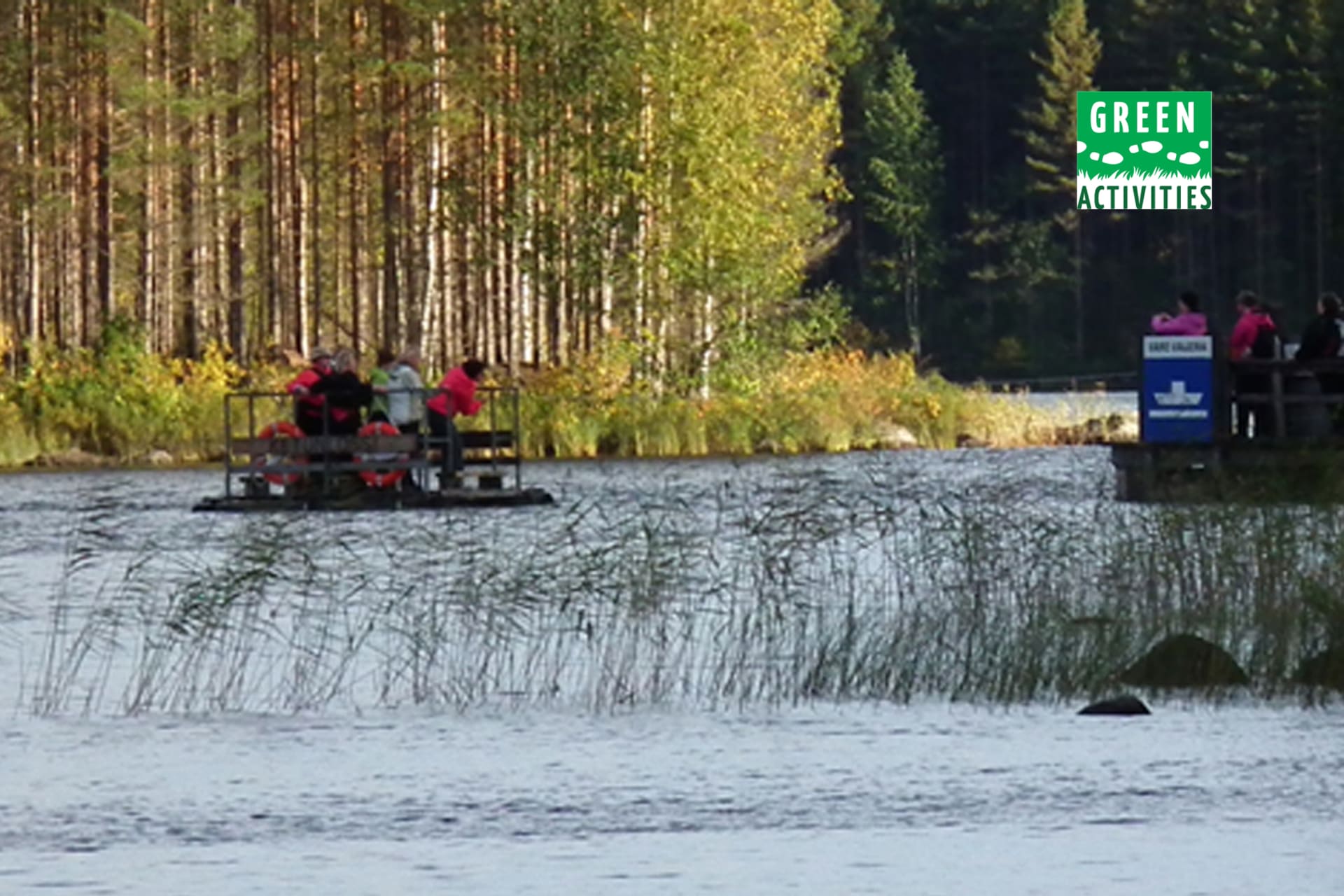 A small hand -operated ferry