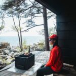 Accessible fireplace area at Varlaxudden