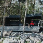 Accessible fireplace area at Varlaxudden