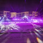 Porvoo river during Porvoo Lights 2023.