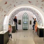 The vaulted room in the museum tells about prehistoric and medieval times