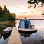 AuroraHut in its summer milieu