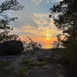 Auringonlasku itäisellä Suomenlahdella